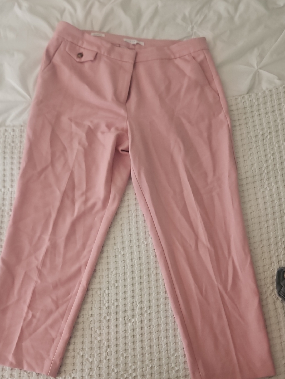 LOFT Blush Pink Straight-Leg Pants
